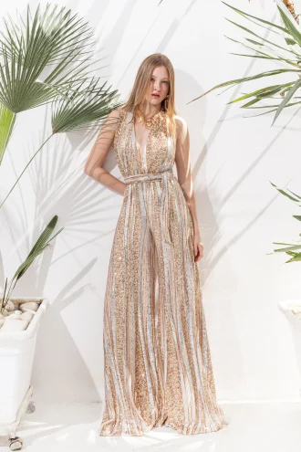 Sona -chryso entypwsiako jumpsuit