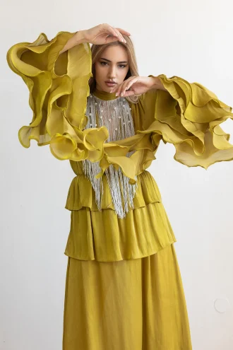 Indra Olive Dress