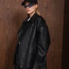 IDENTITY FAUX LEATHER JACKET