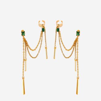 ERIS EARRINGS(emerald green)
