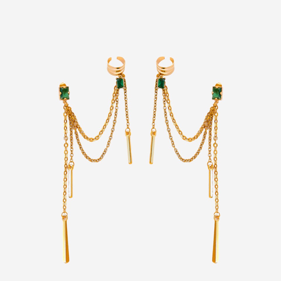 ERIS EARRINGS(emerald green)