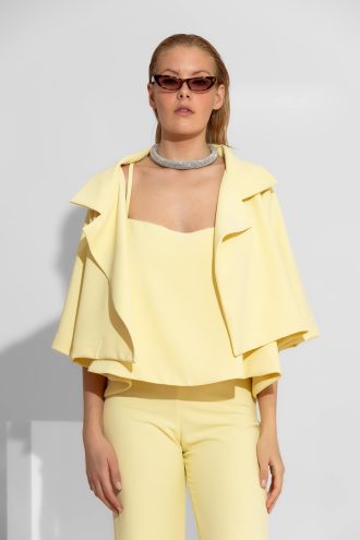 Κρεπ Boxy Oversized Μπολερό