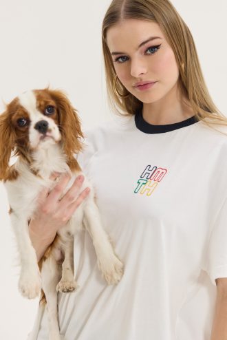 Cheetah T-shirt Off White (Retro Athens)