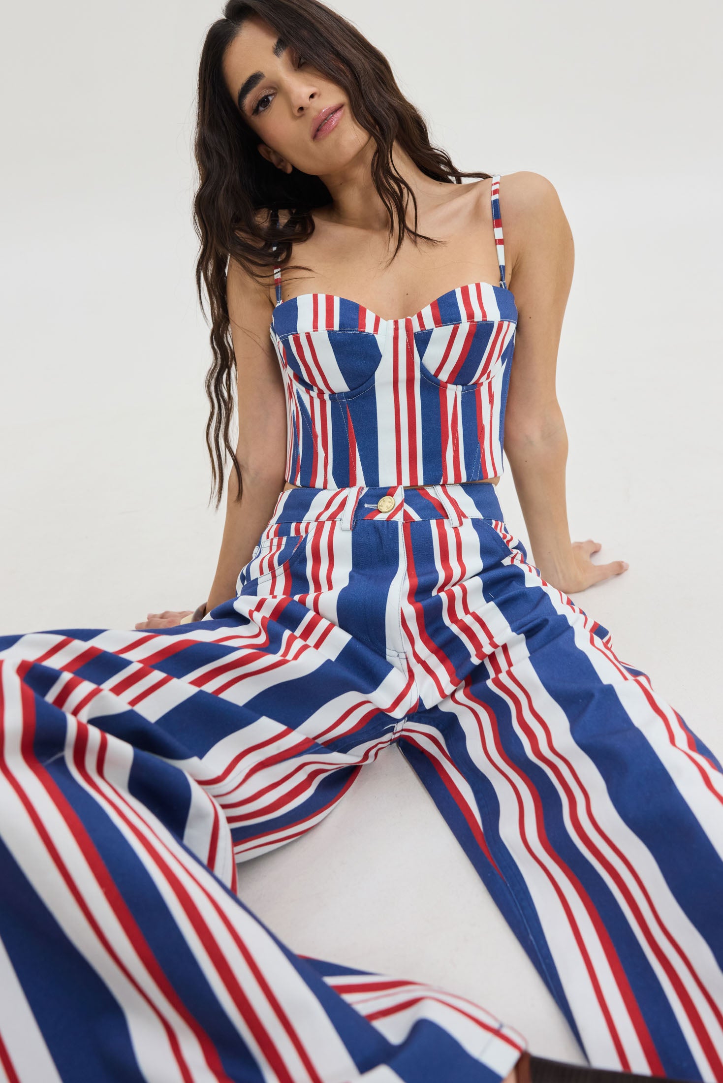 Charis Top (Nautica Stripes)