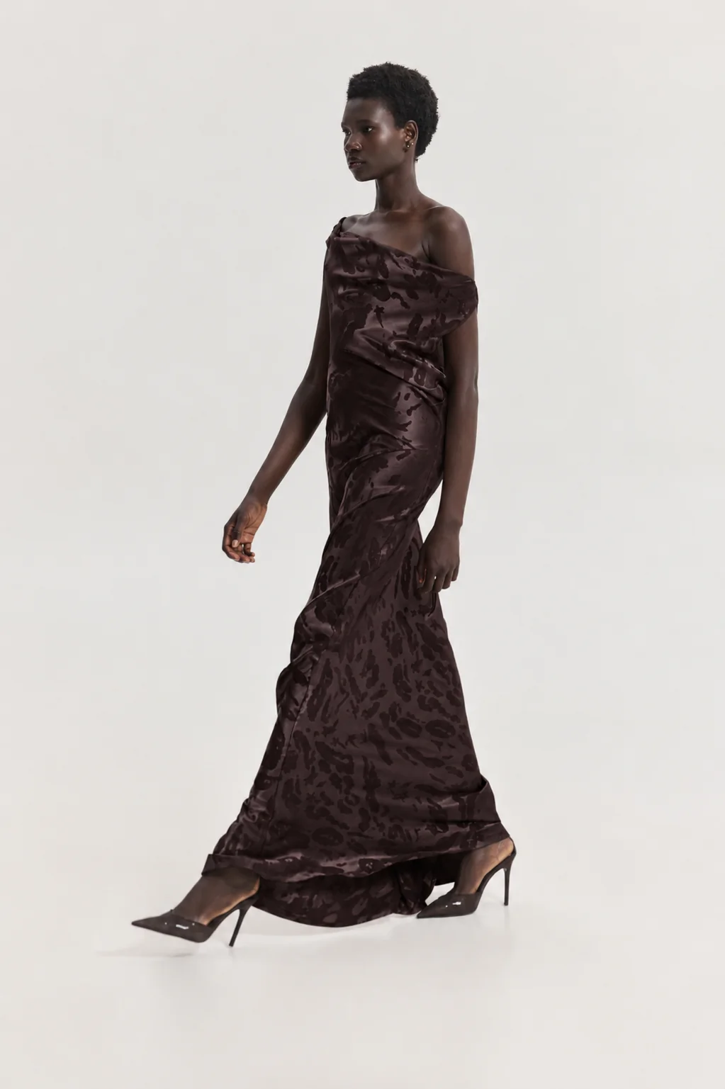Gold Dress (Jacquard Brown)