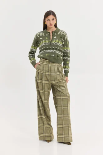 Chameleon Pants (Olive plaid)