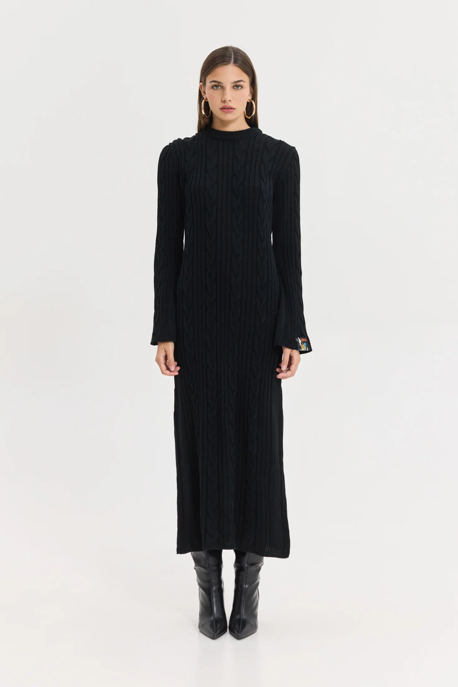 Janus Knitted Dress (Black)