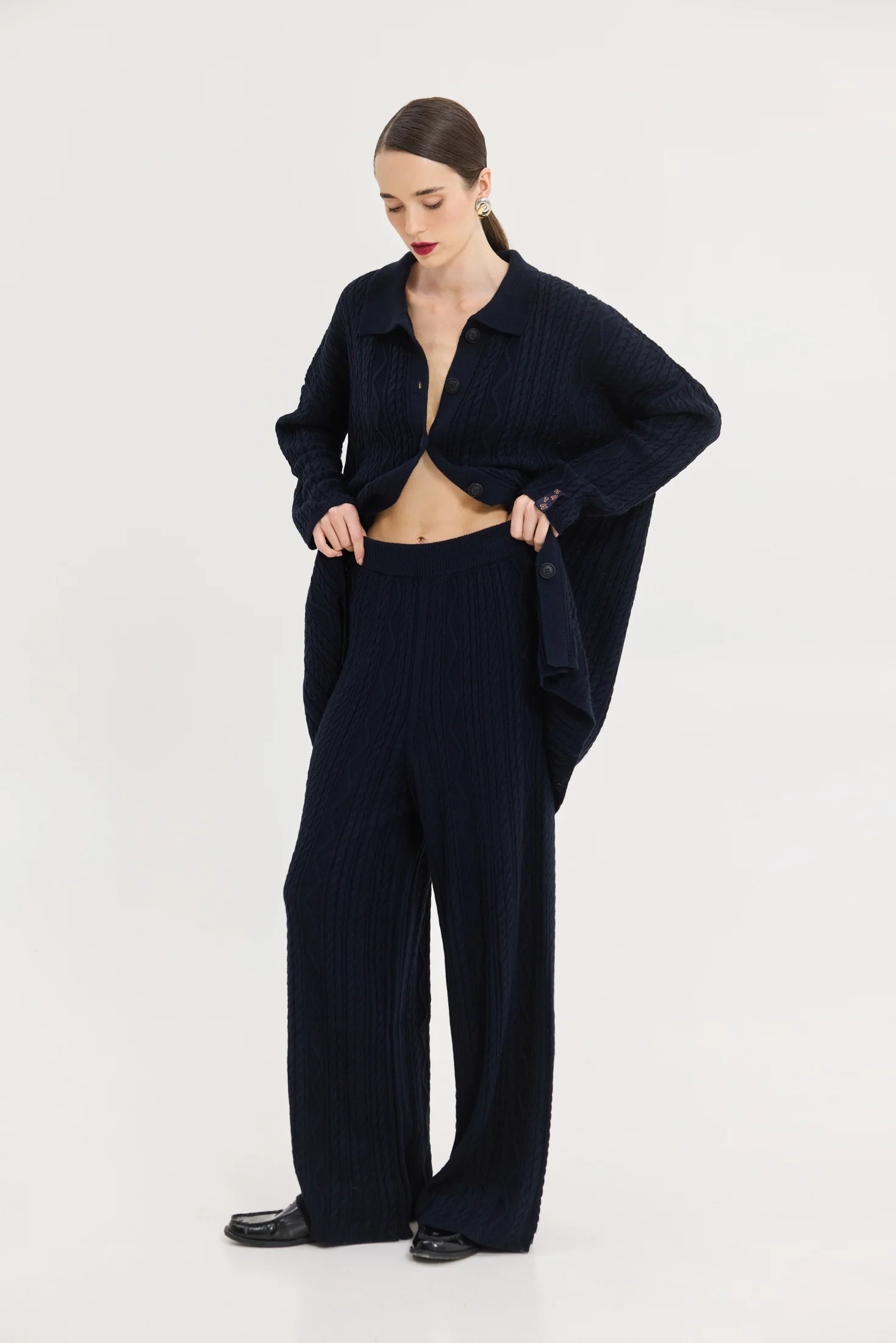 Palermo Knitted Pants (Blue)
